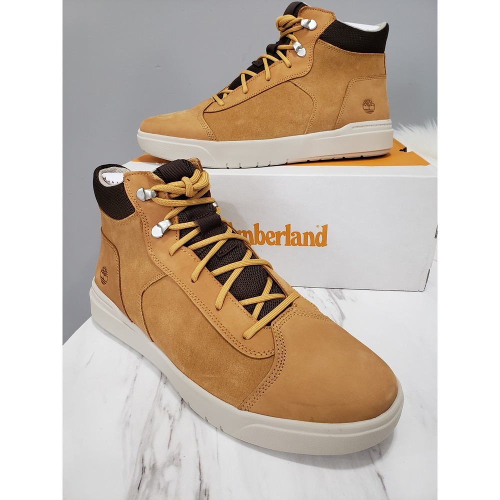 NEW SIZE 12 TIMBERLAND MEN'S SENECA BAY CHUKKA SNEAKER BOOTS WHEAT NUBUCK